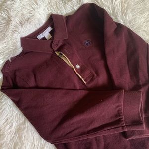 Boy’s Burberry Long Sleeve Polo